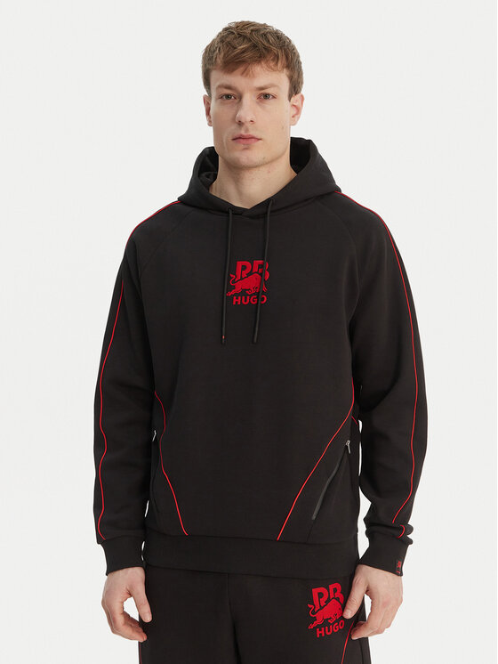 HUGO Bluza Dofrentis_RB 50559711 Czarny Relaxed Fit
