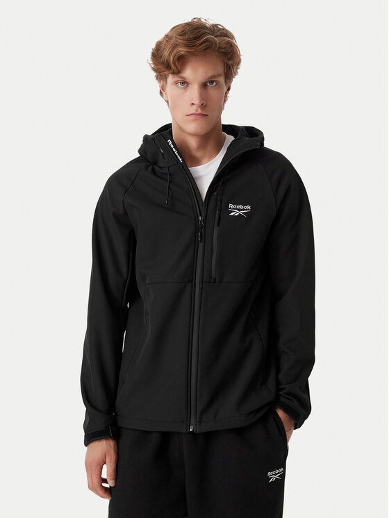 Reebok Kurtka przejściowa RCC00095 Czarny Regular Fit