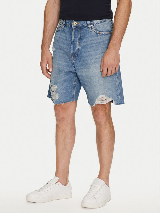 Jack & Jones Szorty jeansowe Tony Cooper 12255116 Niebieski Loose Fit