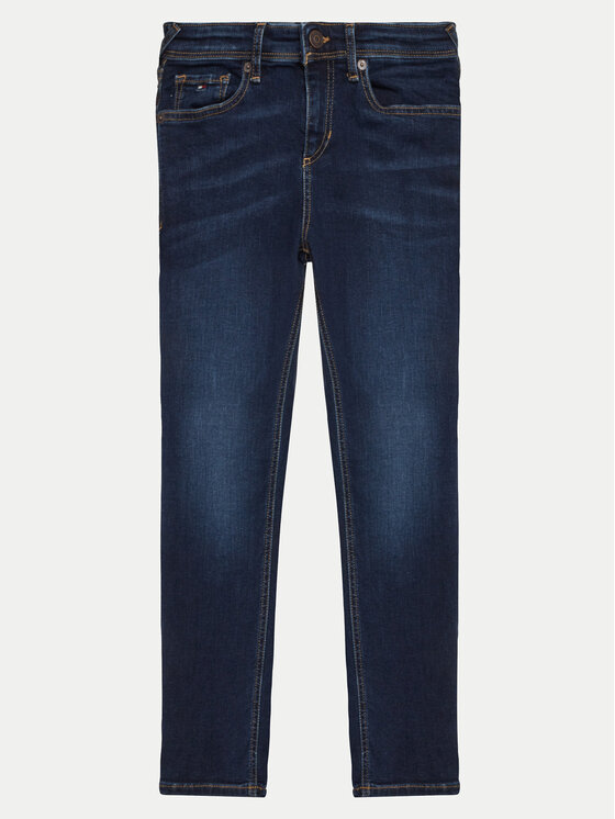 Tommy Hilfiger Jeansy KB0KB08752 S Granatowy Regular Fit
