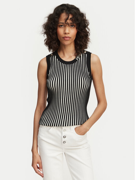 Liu Jo Sport Top TA6064 MS55N Czarny Regular Fit