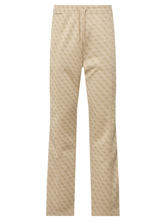 Guess Spodnie dresowe Z5BB07 K2042 Beżowy Regular Fit