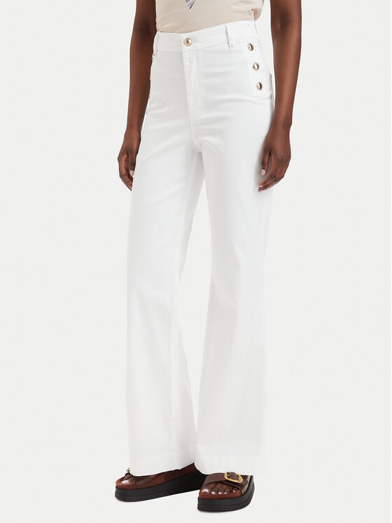 Guess Jeansy W6GA0P W2440 Biały Regular Fit