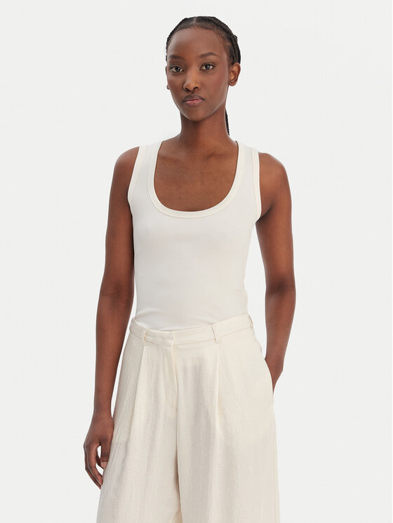 Marella Top Orata 2613941015 Écru Slim Fit