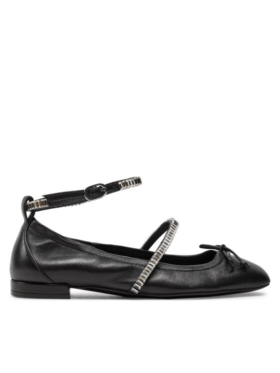 Stuart Weitzman Baleriny Stefannie Balet Flat SI443 Czarny