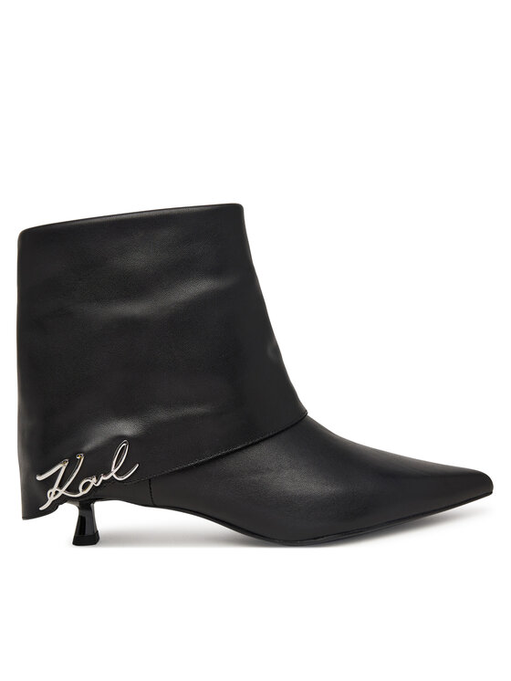 KARL LAGERFELD Botki KL30141 Czarny