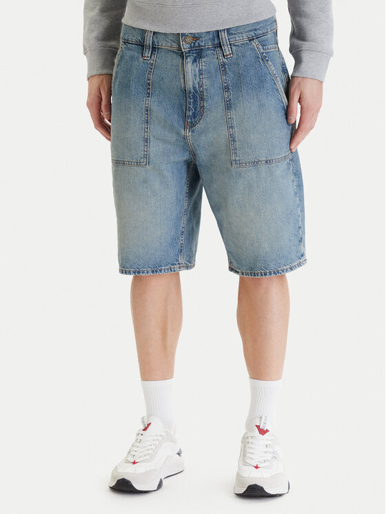 Guess Jeans Jeansy M6GD00 D5M5S Niebieski Relaxed Fit