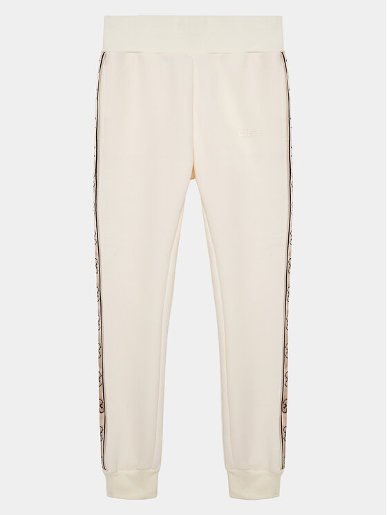 Guess Spodnie dresowe J2YQ27 KB3P2 Écru Regular Fit
