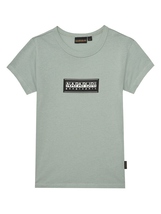 Napapijri T-Shirt Chamois NP0A4ILE S Zielony Regular Fit