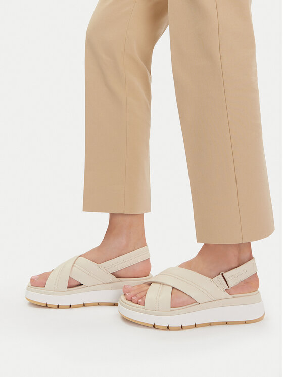 Clarks Sandały Tuscan Cross 26181470 Écru