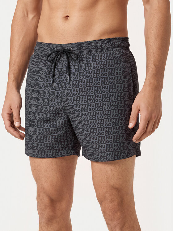 HUGO Szorty kąpielowe Aaron 50556792 Czarny Regular Fit