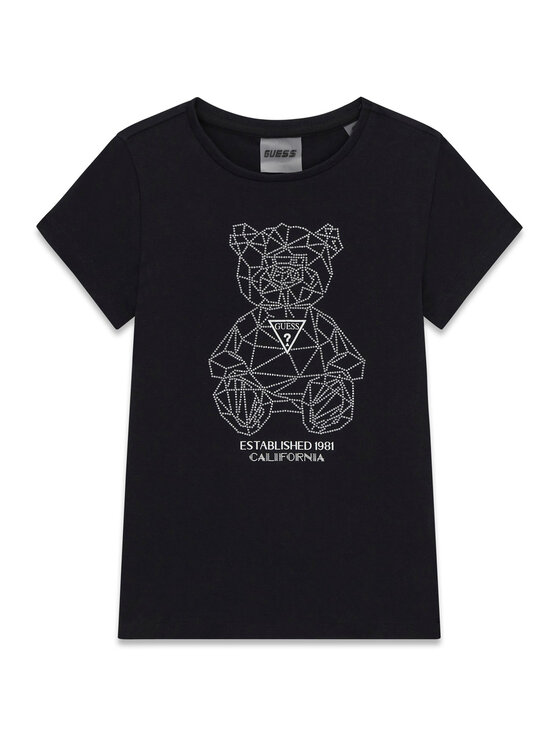 Guess T-Shirt J6GI41 J1314 Czarny Relaxed Fit
