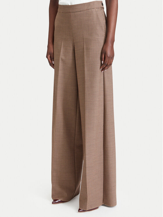 Marella Spodnie palazzo Ghinea 2623136052 Brązowy jasny Wide Leg
