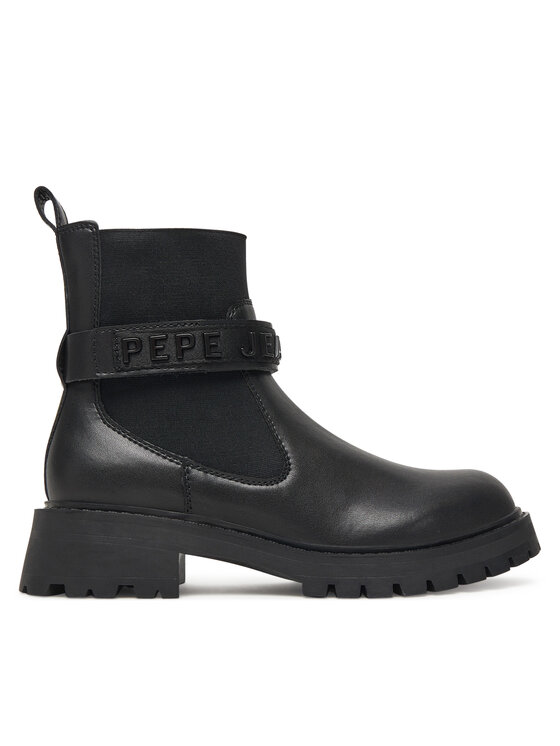 Pepe Jeans Botki Stacy Glow W PLS500026 Czarny