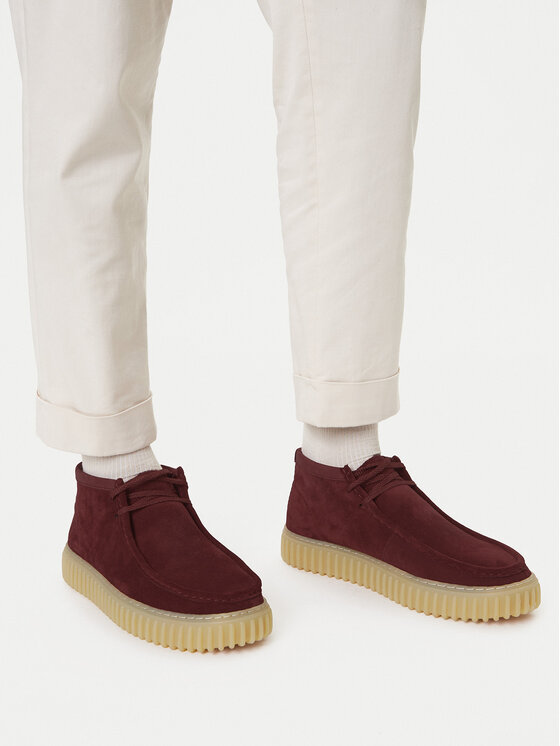 Clarks Trzewiki Torhill Hi 26183423 Bordowy
