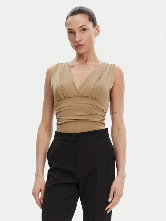 ACCESS FASHION Body 53-2223-391 Beżowy Slim Fit