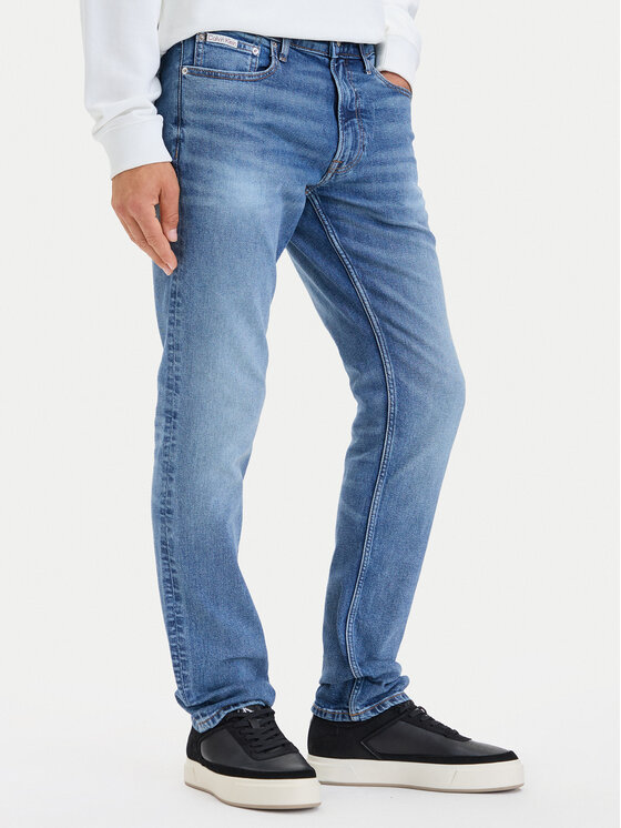 Calvin Klein Jeans Jeansy LV04RH707G Niebieski Slim Fit