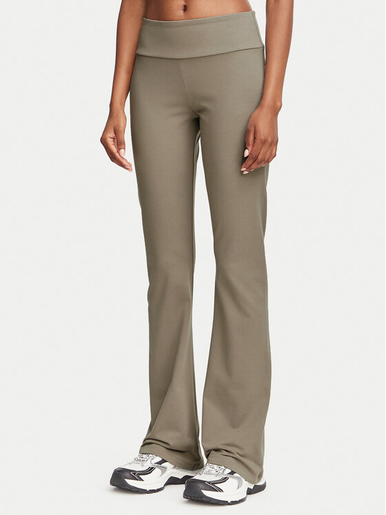 EA7 Emporio Armani Legginsy 7W000460 AF12484 U6100 Beżowy Flare Fit