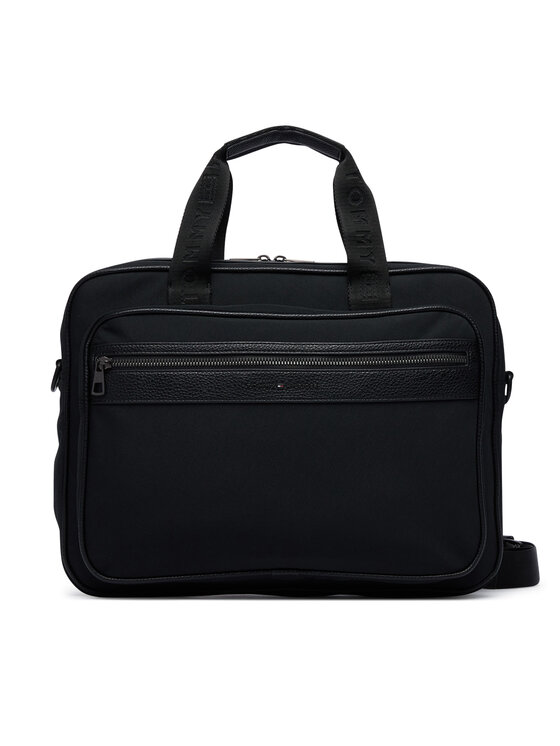 Tommy Hilfiger Torba na laptopa Th Repreve Computer Bag AM0AM14445 Czarny
