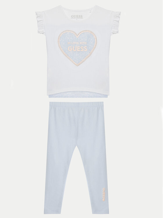 Guess Komplet dziecięcy K5GG01K6YW4 Biały Regular Fit