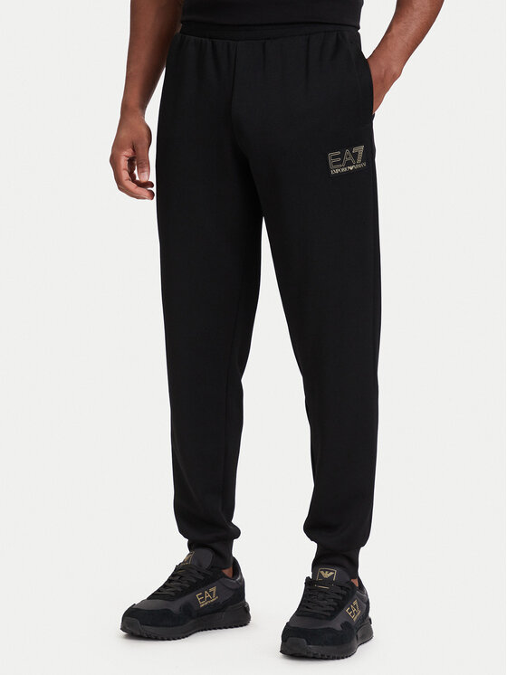 EA7 Emporio Armani Spodnie dresowe 7M002248 AF26242 UC001 Czarny Regular Fit
