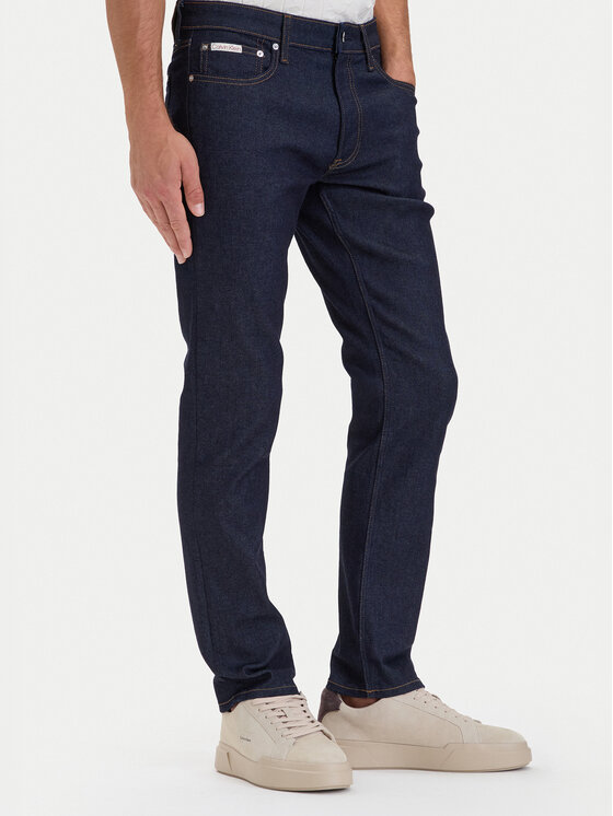 Calvin Klein Jeans Jeansy LV04RH705G Granatowy Slim Fit
