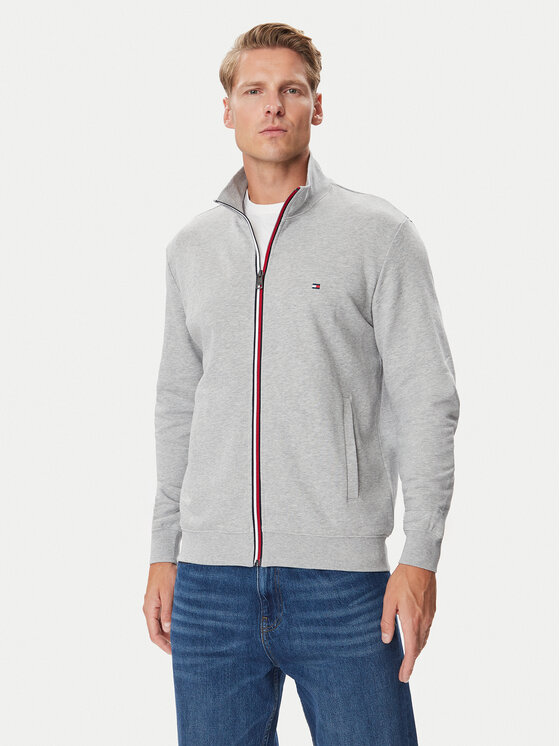 Tommy Hilfiger Bluza MW0MW45650 Szary jasny Regular Fit