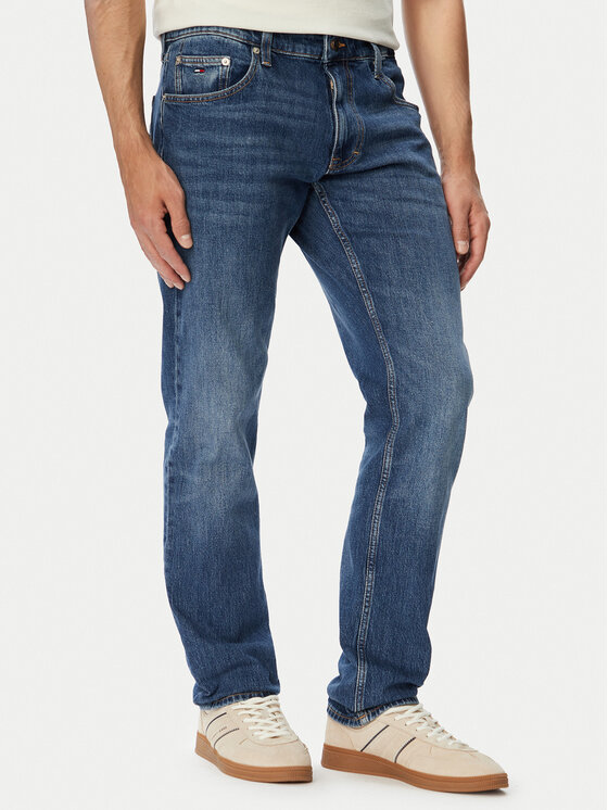 Tommy Jeans Jeansy Scanton DM0DM23655 Granatowy Slim Fit