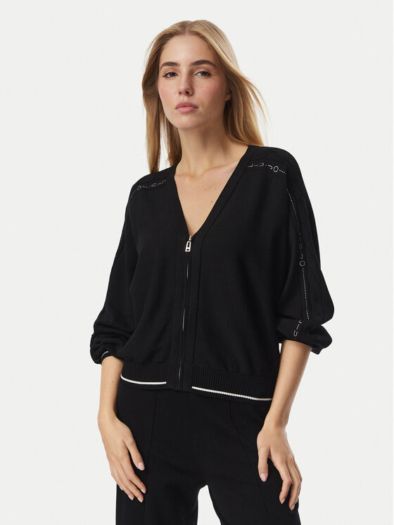 Liu Jo Sport Kardigan TF6192 MS63L Czarny Regular Fit