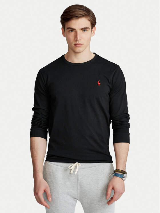 Polo Ralph Lauren Longsleeve Classics 710671468001 Czarny Custom Slim Fit