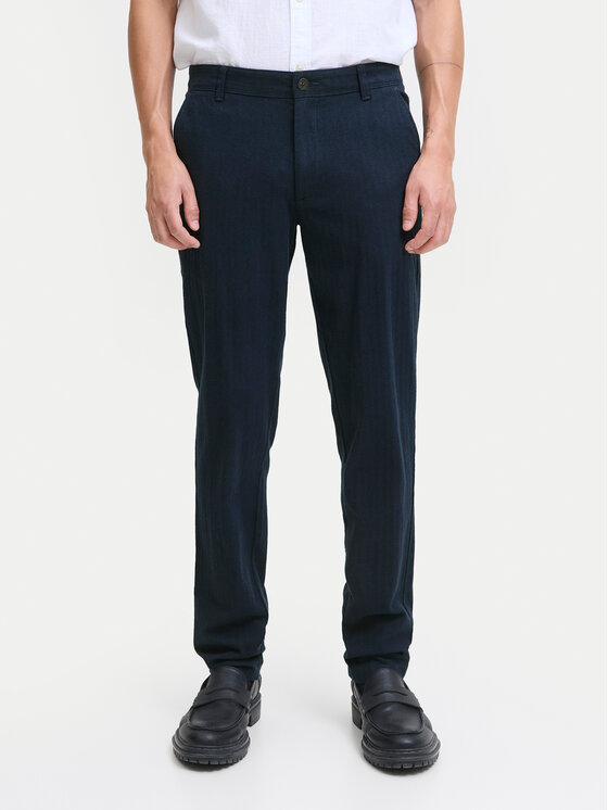 Jack & Jones Chinosy Marco Bowie 12279659 Niebieski Slim Fit
