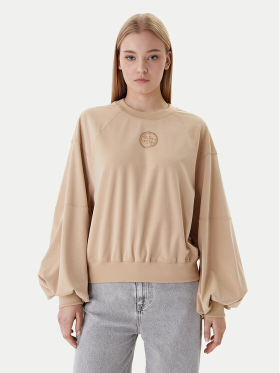 Guess Bluza W6RQ13 KD332 Beżowy Regular Fit