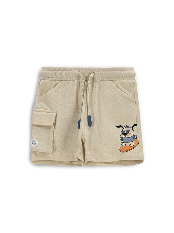 Coccodrillo Szorty sportowe WC5120503HBN Beżowy Regular Fit