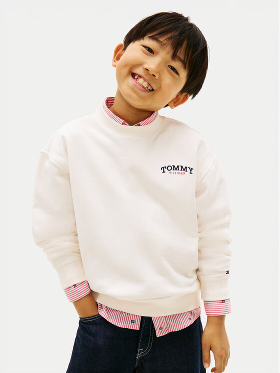 Tommy Hilfiger Bluza KB0KB10255 Écru Regular Fit