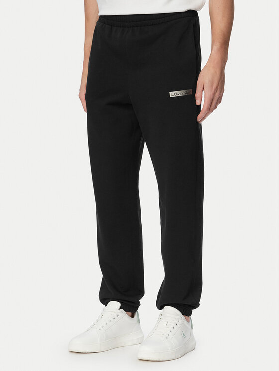 Calvin Klein Spodnie dresowe LV04LG212G Czarny Regular Fit