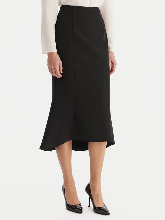 ACCESS FASHION Spódnica midi 54-6027-168 Czarny Regular Fit
