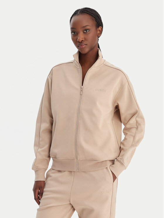 Guess Bluza V5BQ15 KCX22 Beżowy Regular Fit