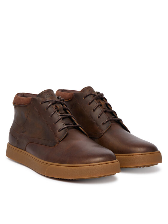 Clarks Trzewiki Lydford Mid 26327459 Brązowy ciemny