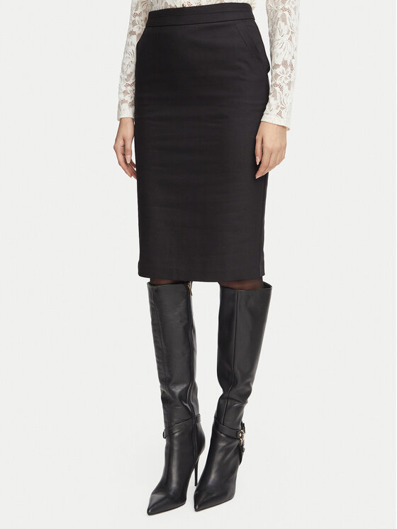 Morgan Spódnica ołówkowa 242-JROSE.F Czarny Slim Fit