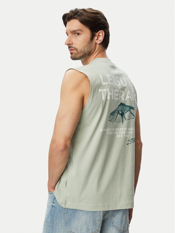 Jack & Jones Tank top Eterna 12295670 Szary Loose Fit