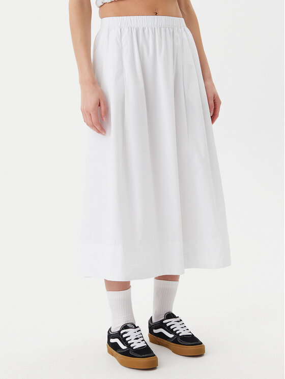 Vans Spódnica midi Francesca VN000M9R Biały Regular Fit