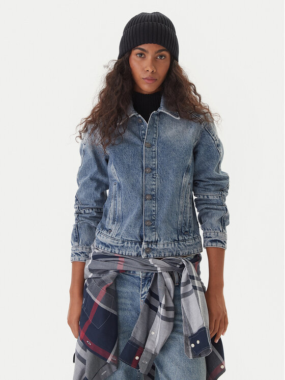 G-Star Raw Kurtka jeansowa Kitoh 3D D26776 E207 Niebieski Regular Fit