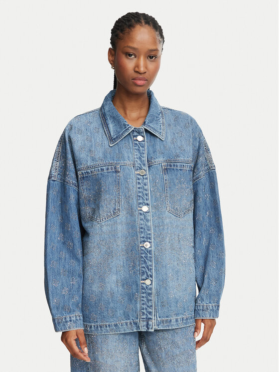 Liu Jo Kurtka jeansowa Selected by Gigi Hadid ZB7307 D0416 Niebieski Regular Fit