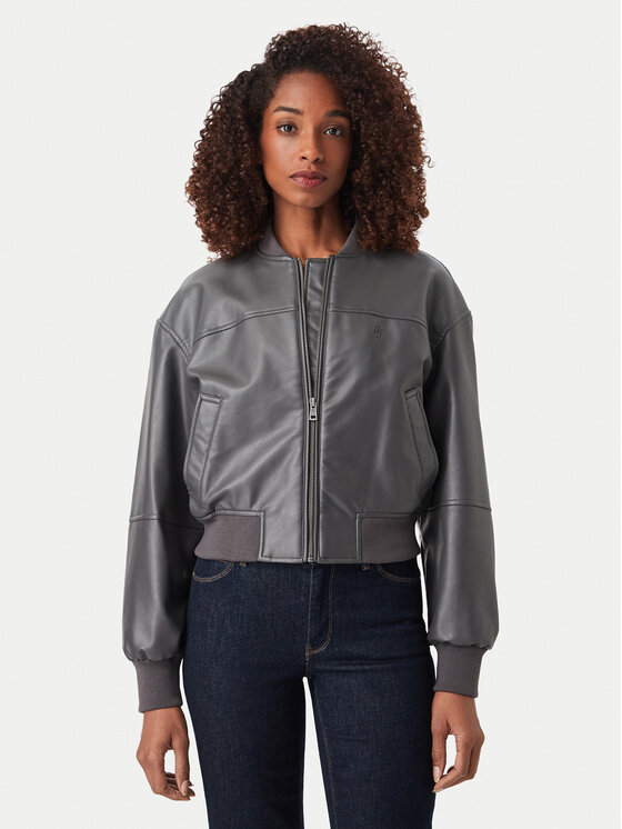Guess Jeans Kurtka bomber W6YL01 W2525 Szary Regular Fit