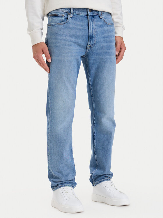 Calvin Klein Jeansy LV04RH738G Niebieski Slim Fit