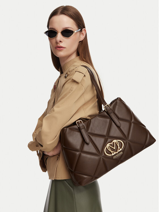 LOVE MOSCHINO Torebka JC4033PP1PLC0300 Brązowy