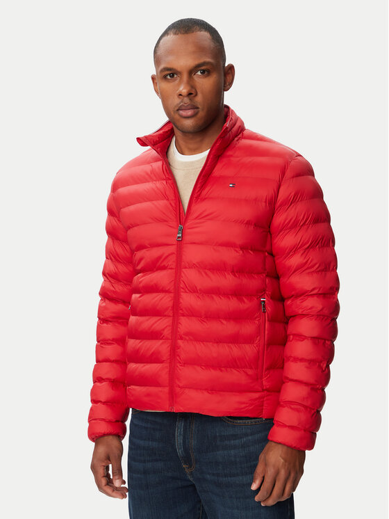 Tommy Hilfiger Kurtka przejściowa MW0MW37634 Czerwony Regular Fit