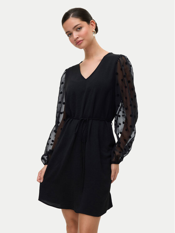 Vero Moda Sukienka koktajlowa Alva 10337473 Czarny Regular Fit