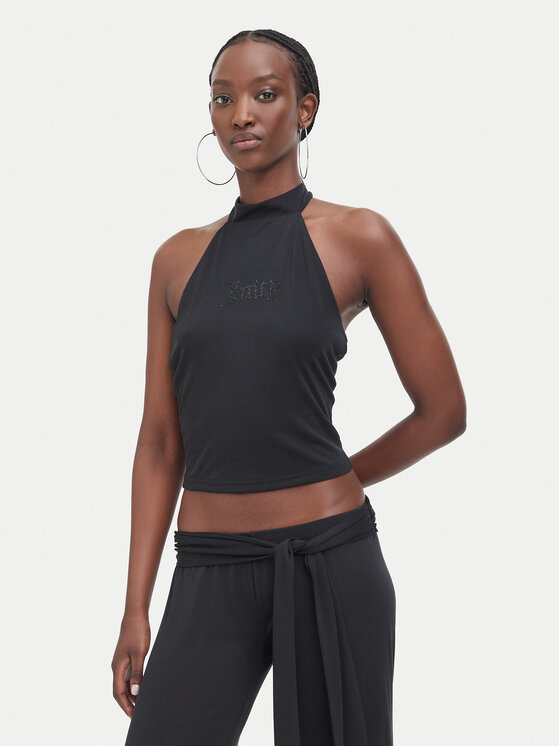 Juicy Couture Top JCWCT226331 Czarny Slim Fit