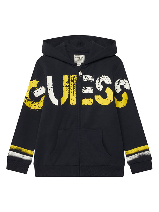Guess Bluza N6RQ07 KCCH0 Granatowy Regular Fit